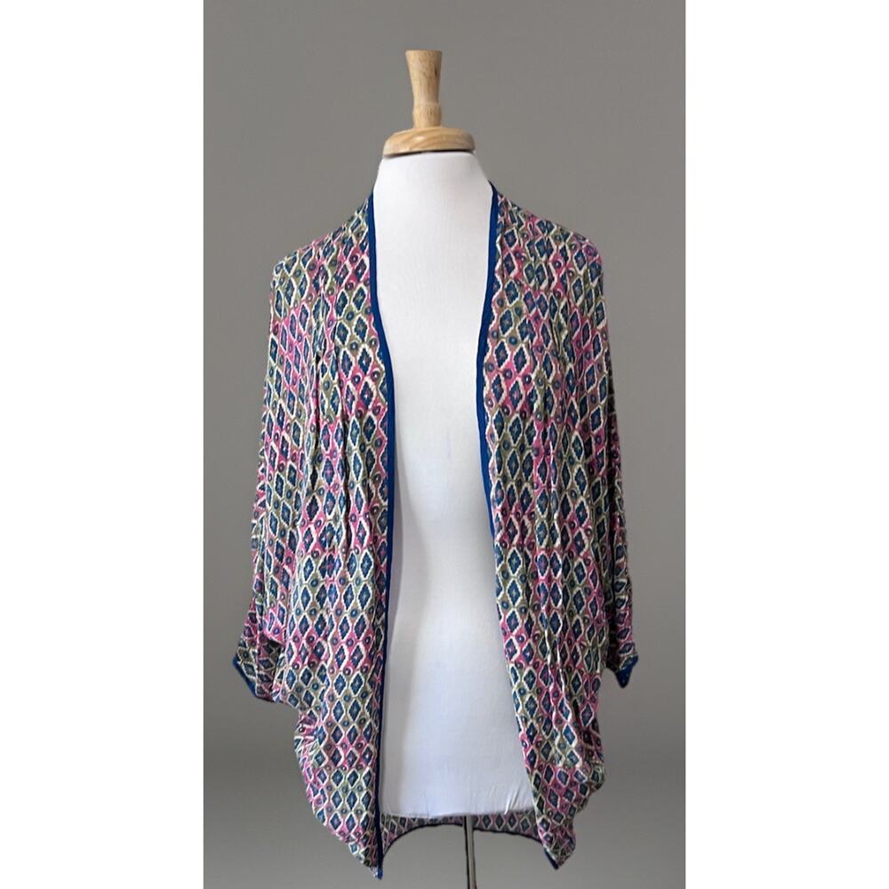 Soft Surroundings Alina Cocoon Topper Kimono Wrap S/M Beach Resort Wear